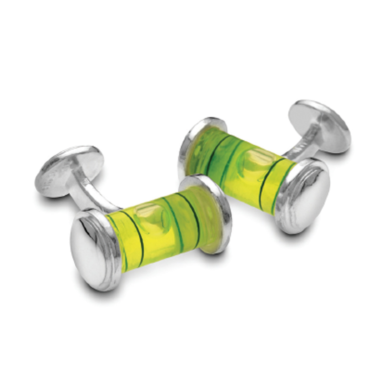 Sterling Silver Level Cufflinks