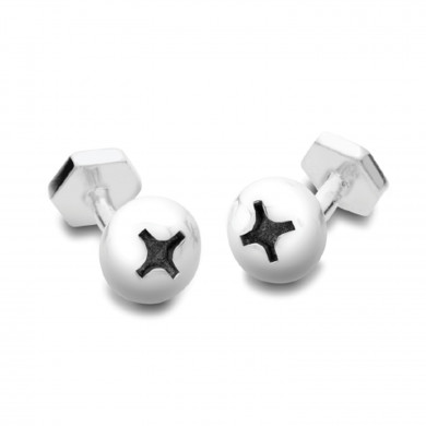 Sterling Silver Phillips Head Cufflinks