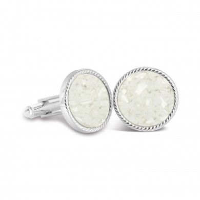 Hamptons Mother Of Pearl Sterling Cufflinks