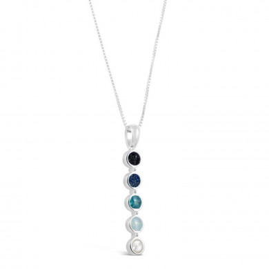 Endless Summer Vertical Bar Sterling Necklace