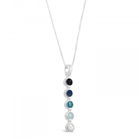 Vertical Bar Sterling Necklace