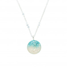 Round Turquoise Gradient Necklace