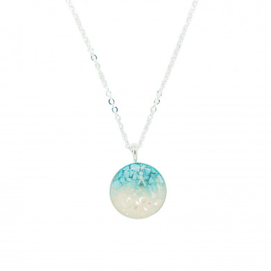 Round Turquoise Gradient Necklace