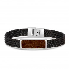 Fenway Park Sand Nautical Steel Cable Bracelet