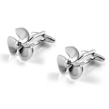 Silver Propeller Cufflinks