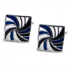 Stormy Night Swirl Cufflinks