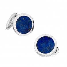 Round Lapis Cufflinks