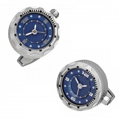Blue Face Watch Cufflinks