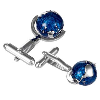 Link Up Spinning Globe Cufflinks