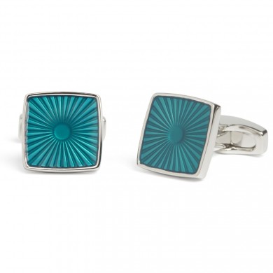 Simon Carter Teal Sunray Cufflinks