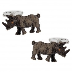 Colored Rhino Cufflinks