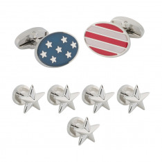 Stars and Stripes Stud Set