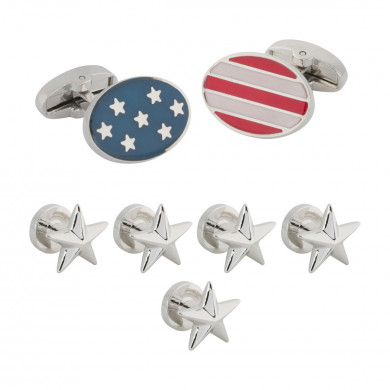 Stars and Stripes Stud Set