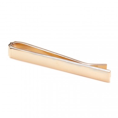 Polished Rose Gold Tie Slide