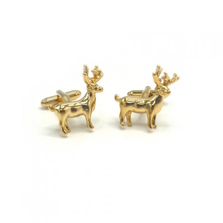 Gold Deer Cufflinks