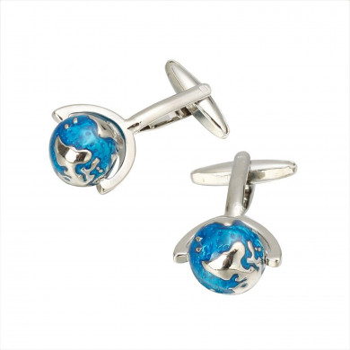 Blue Globe Cufflinks