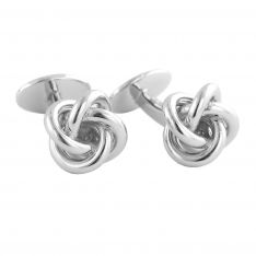 David Donahue Cufflinks Sterling Silver Knot Cufflinks