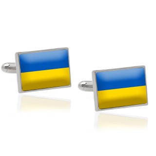 Ukrainian Flag Cufflinks