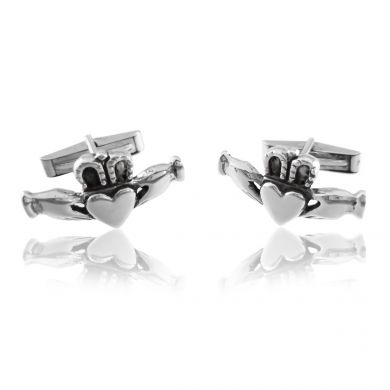 Silver Claddagh Cufflinks