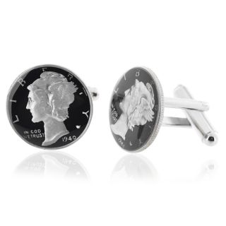 Mercury Dime Cufflinks (U.S.A)