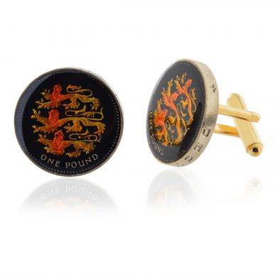 England's Lion Coin Cufflinks