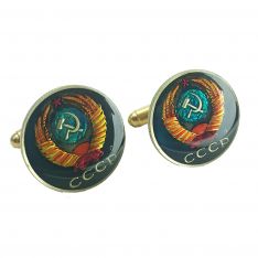 Russia's CCCP Coin Cufflinks