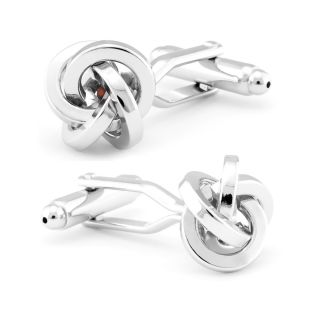 Two Tone Squared Knot Cufflinks