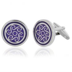 Exotic Purple Swirls Cufflinks