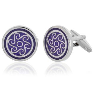 Exotic Purple Swirls Cufflinks