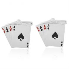 Four Aces Playing Card Cufflinks