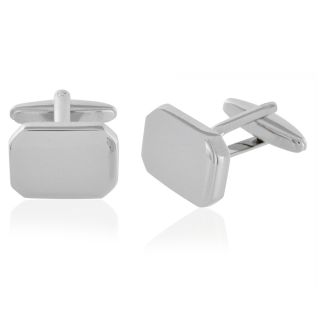 Cut Edge Rectangular Cufflinks