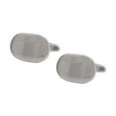 Round Rectangular Engravable Cufflinks