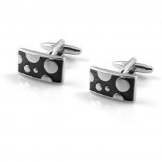 Silver Bubble Art Cufflinks