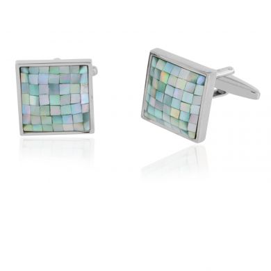Details about   New Classic Frameless Black Mother of Pearl Rectangle Cuff links 1363 