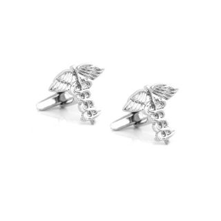 Caduceus Cuff Links