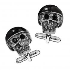 Skull with Helmet Cufflinks