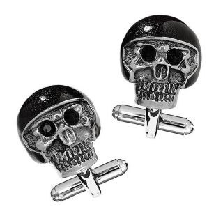 Skull with Helmet Cufflinks