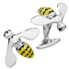 Yellow Bee Cufflinks