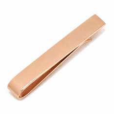 Rose Gold Stainless Steel Engravable Tie Bar