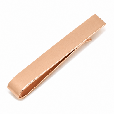 Rose Gold Stainless Steel Engravable Tie Bar