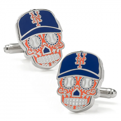 Sugar Skull NY Mets Cufflinks