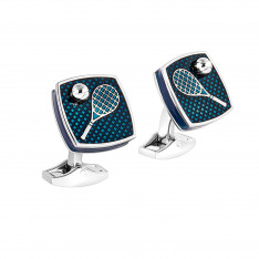 Palladium Tennis Racket Cufflinks