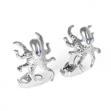 Blue Swarovski Eyes Octopus