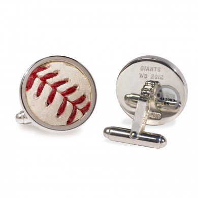San Francisco Giants 2012 World Series Game Used Baseball Cufflinks