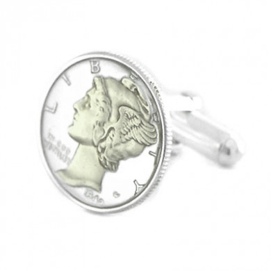 Mercury Dime Coin Cufflinks