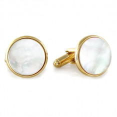 Gold & Mother of Pearl Cufflinks
