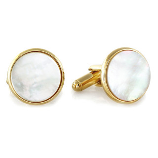 Gold & Mother of Pearl Cufflinks