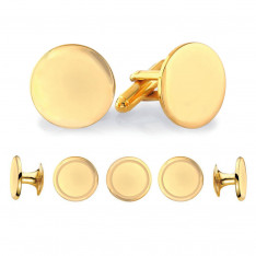 Engravable Gold Five Stud Set