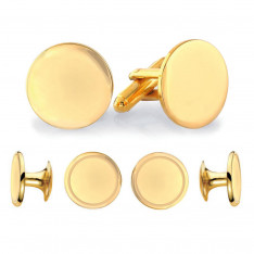 Engravable Gold Stud Set