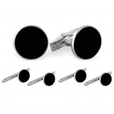 Sterling with Onyx Stud Set